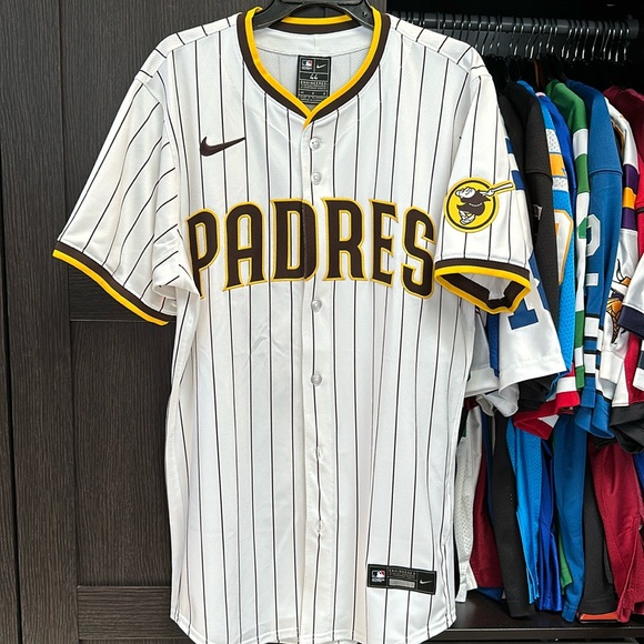 Manny Machado San Diego Padres Nike Home Elite Authentic 2024 Jersey - White - Picture 1 of 7
